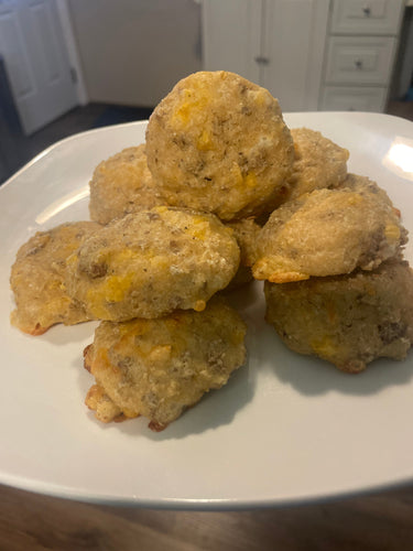 Cheesy Sausage Drop Biscuits – A Fresh-Milled Twist on a Classic