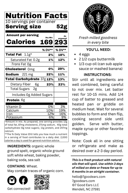 Organic Pancake Mix